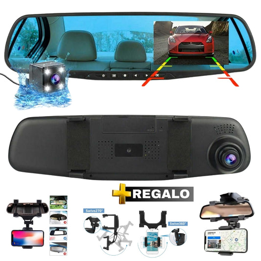 Espejo Retrovisor Inteligente SMARTFIX™️ + Regalo [Soporte Celular Espejo Retrovisor]