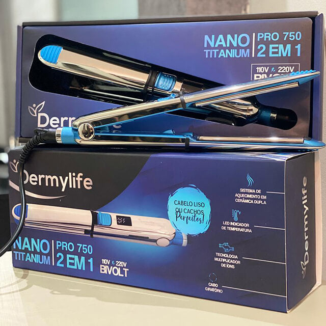 Plancha Nano Titanium Pro750 - Profesional - 2 en 1 - Original + DOS REGALOS