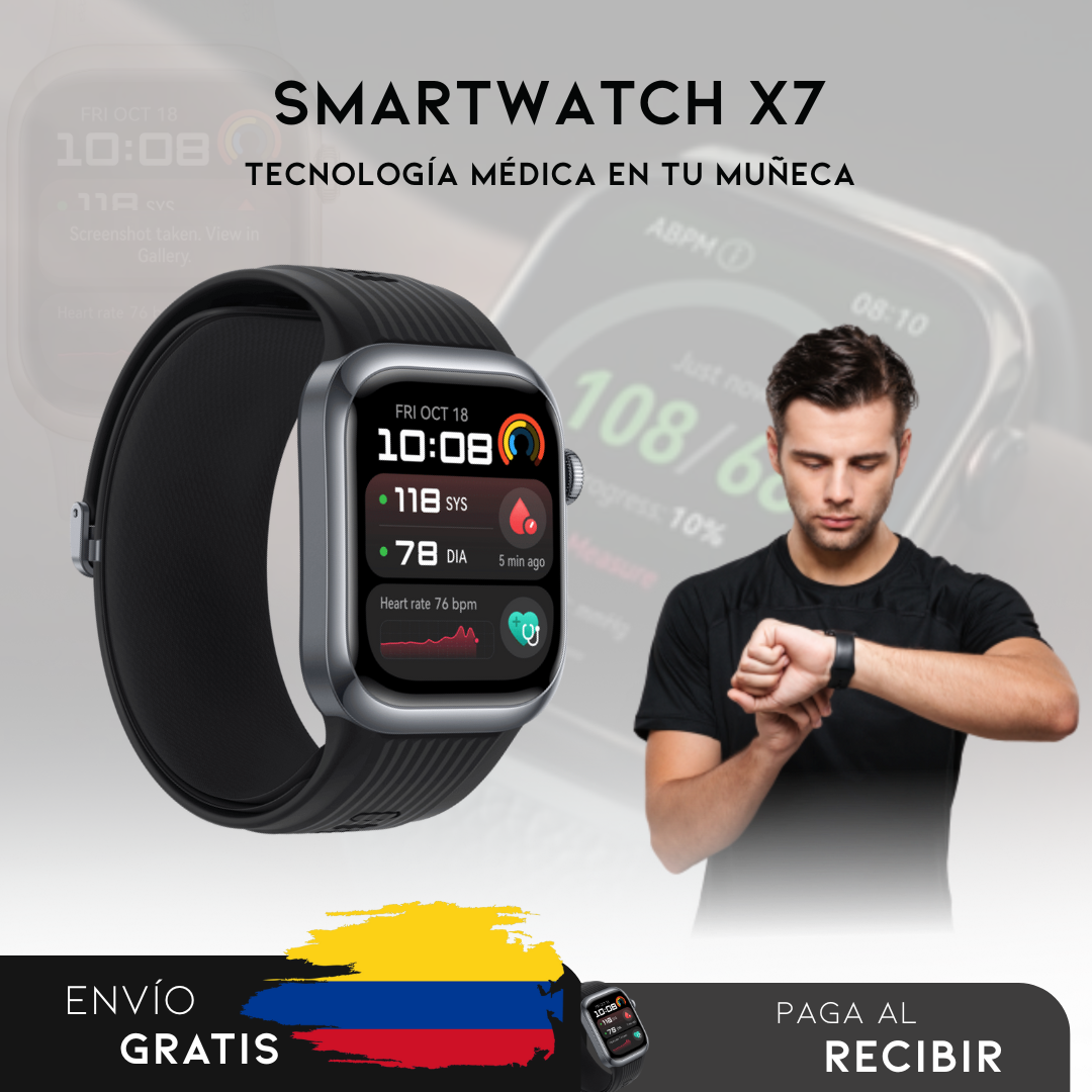 Smartwatch X7 | Reloj inteligente que cuida de tu salud