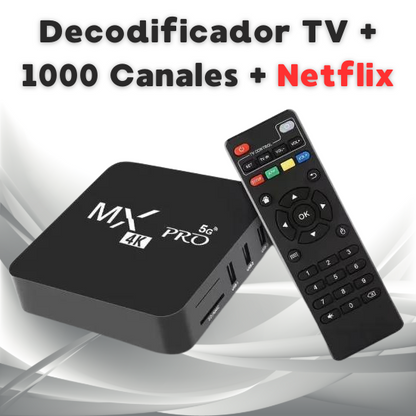 Decodificador De Tv + 1000 Canales + Netflix, Amazon y Mas - PrimeBox® 📺