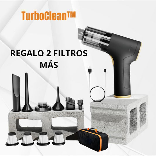 TurboClean™ - Aspirador Potente 6 EN 1 + 2 FILTROS GRATIS