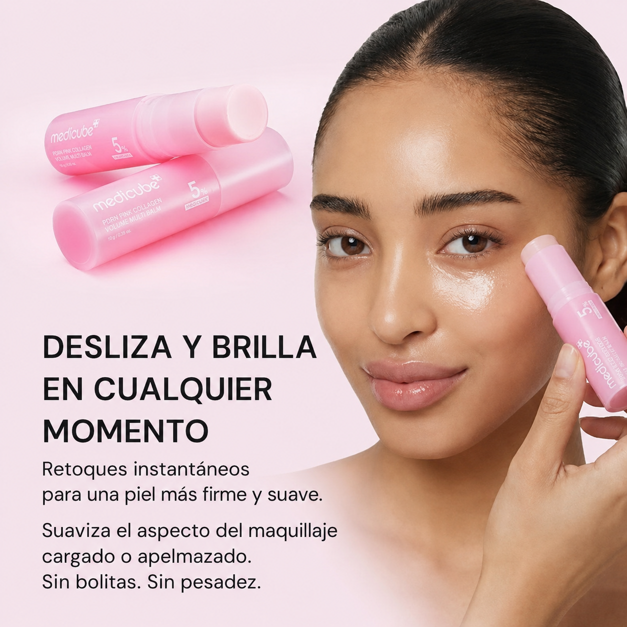 Medicube Bálsamo PDRN Rosa + Colágeno | Efecto Volumen y Piel Radiante