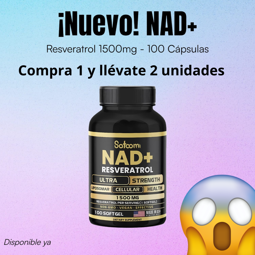 NAD + resveratrol - Compre 1 y leve 2