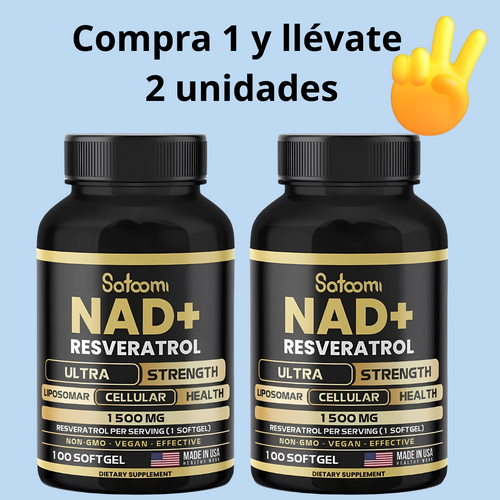 NAD + resveratrol - Compre 1 y leve 2