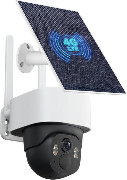 Cámara de Seguridad Solar 4G para Exterior | Visión 360° y Nocturna